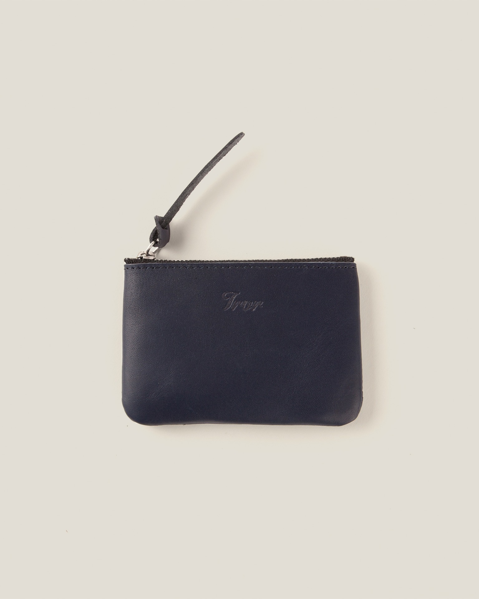 Leather Pouch S-Navy