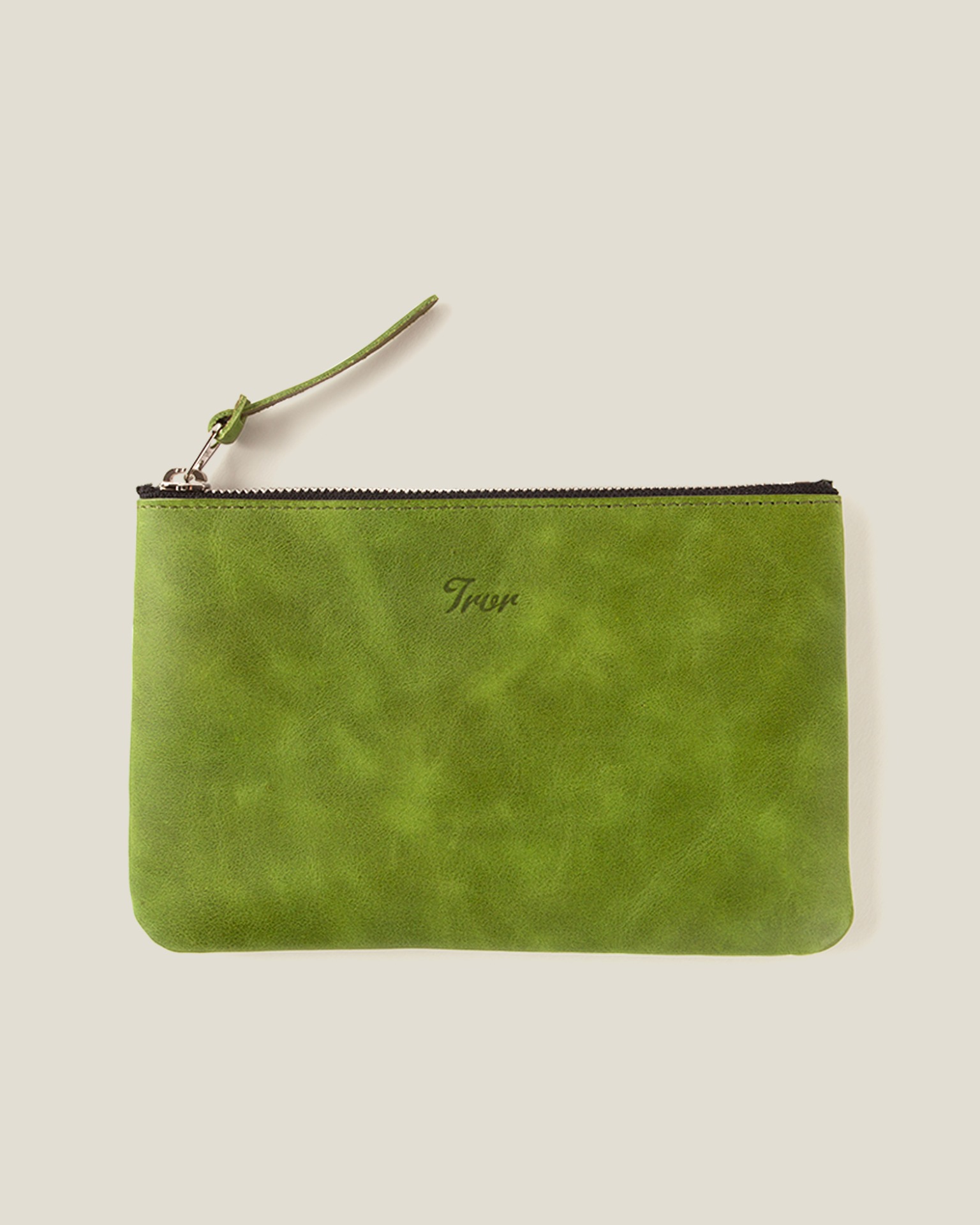Leather Pouch M-Green