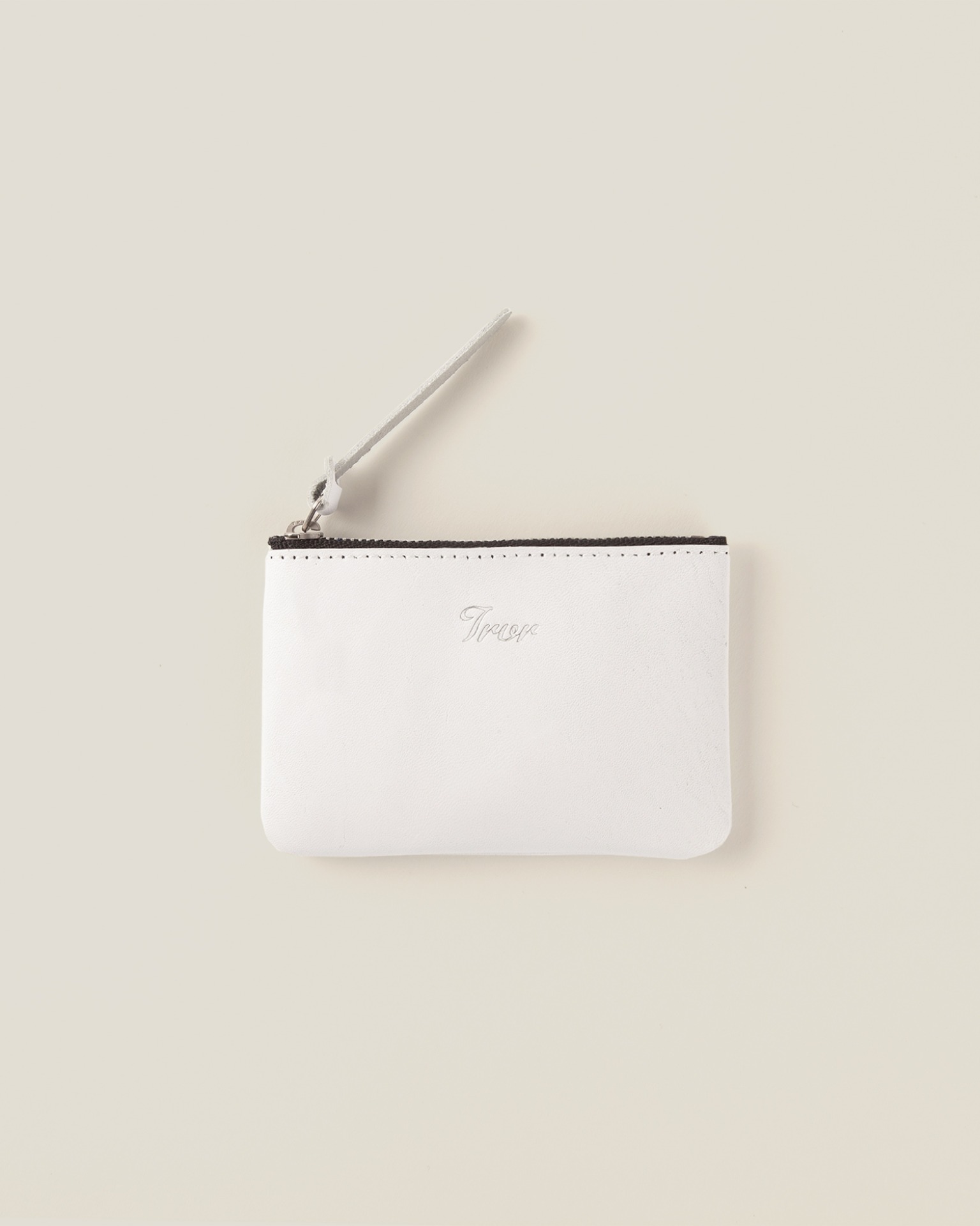 Leather Pouch S-White