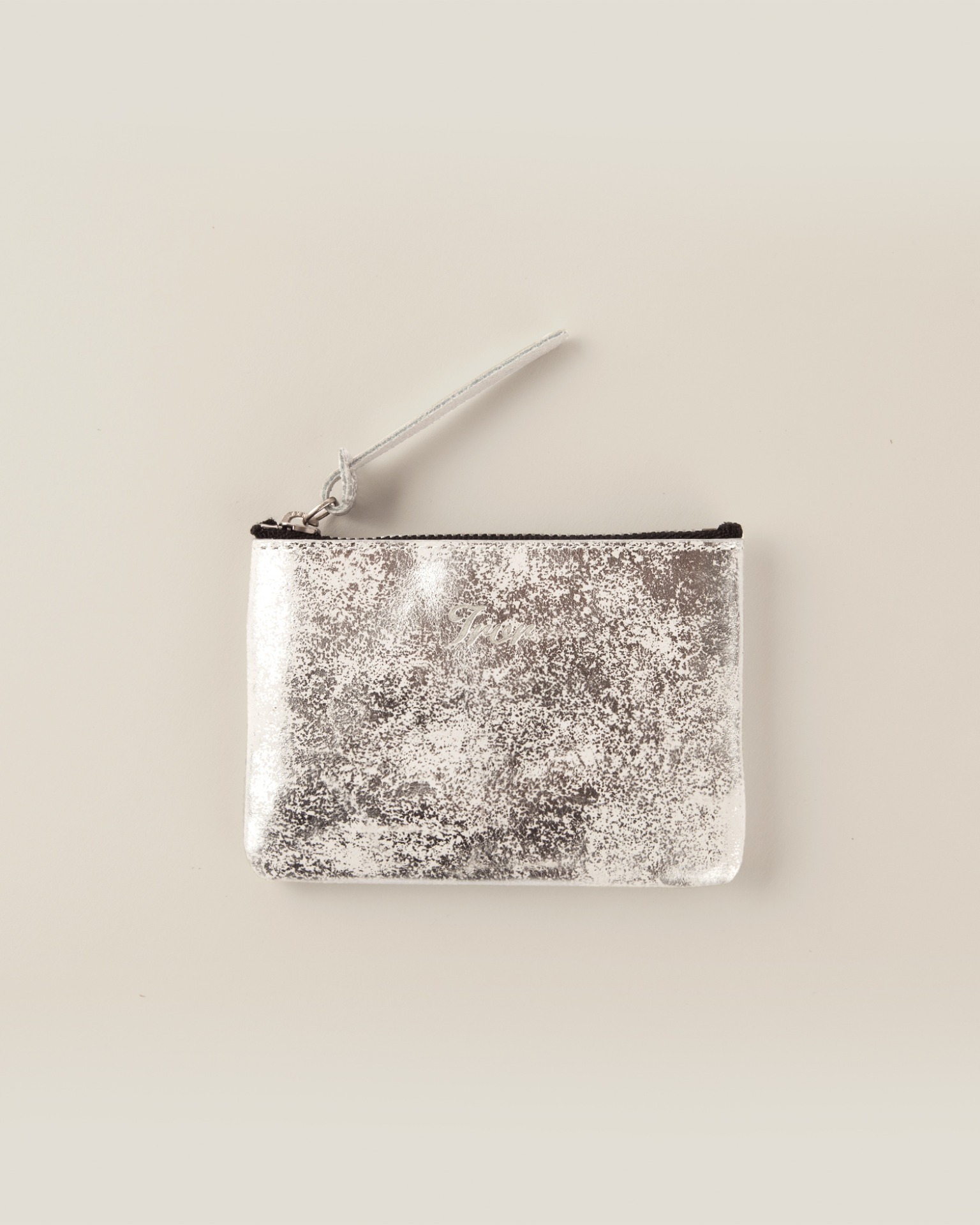 Leather Pouch S-Silver