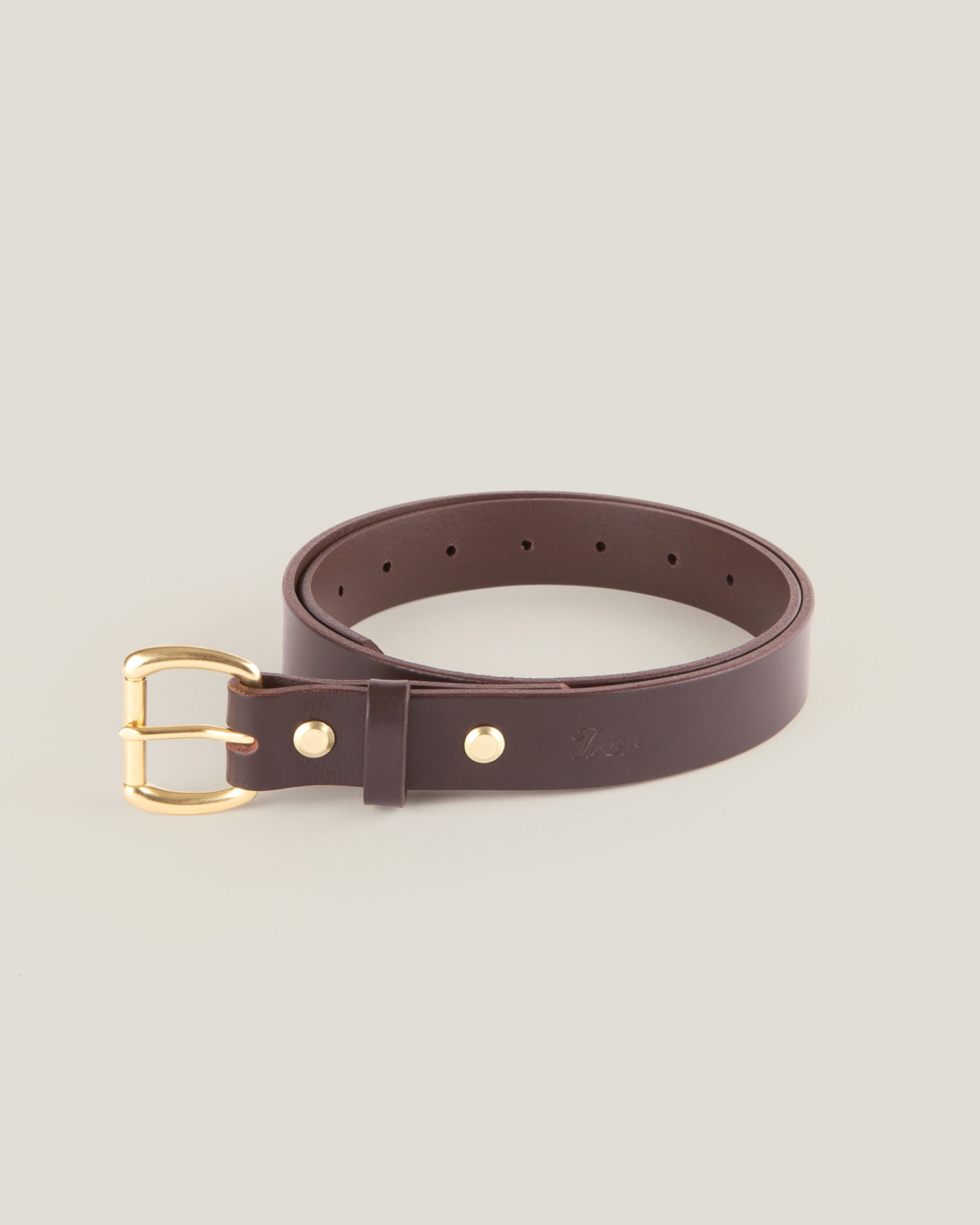 Leather Belt Saddlebrown 3109