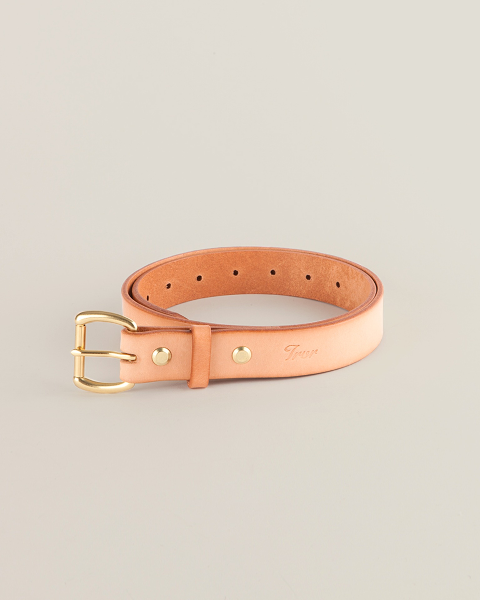 Leather Belt Natural 3109