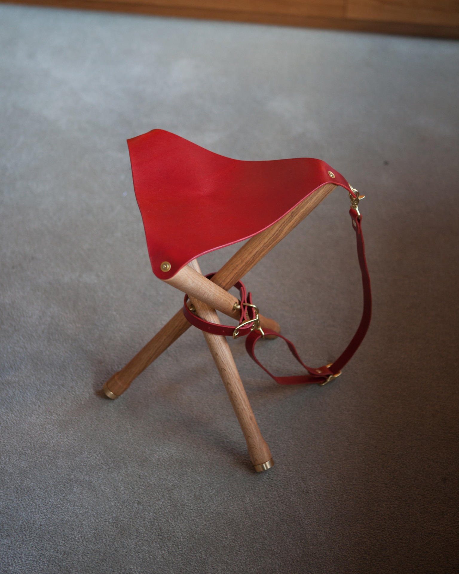 Hunting Chair Oak&amp;Red